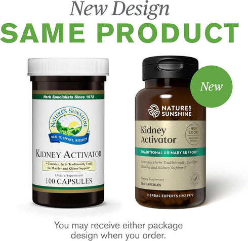 Nature's Sunshine Kidney Activator Capsules, 100 Capsules | Natural Kidney Supplement Contains Herbs to Support and Enhance Kidney Function and Ur...