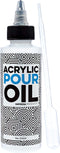 IMPRESA Acrylic Pouring Oil - 100% Silicone - Ideal Silicone Lubricant for Art Applications - Large 4 Ounces (Includes Pipette) - Made in The USA...