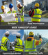 Safety Vest Meets ANSI Class 2 Standards - Reflective Vest for Men Women, Mesh High Visibility Vest with Hi Vis Strips for Construction Work, Surv...