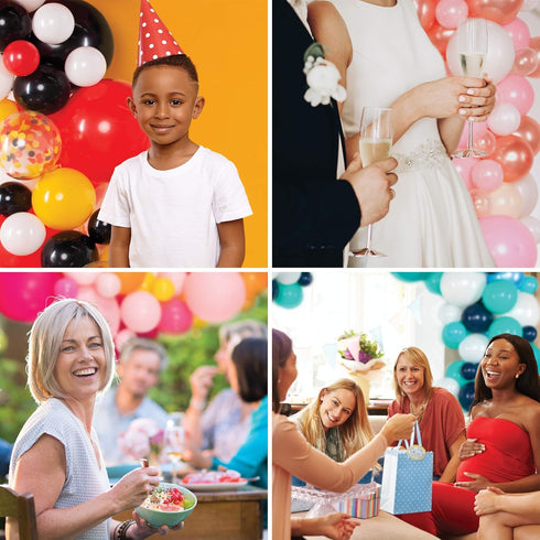 Lunar Bliss 16 ft Balloon Arch & Garland Kit | 100 Balloons, Pink, black, white, and confetti | Birthday Party Decorations, Baby Shower, Engagemen...