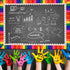49 Feet Bulletin Board Borders School Themed Decorative Stickers Confetti Teaching Press Border for School Classroom Chalkboard Decoration...