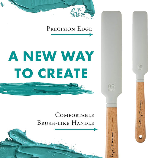 Princeton Artist Brush Catalyst Silicone Mini Blades, for Food Crafting, Ceramics, Plaster, and Heavy Acrylic Media, Mini Blade No. 6 White...