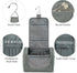 WANDF Large Hanging Toiletry Bag Travel Cosmetic Makeup Organizer Water-Resistant Shower Bathroom Bag for Women and Men (Gray)...