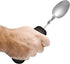 Rehabilitation Advantage Easy Grip Teaspoon with Built-up Handle, Black 3.2 Oz...