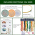 Ahapego Embroidery Kit for Beginners Adults, 3 Sets Hand Embroidery Kit DIY Crafts, Embroidery Stitch Practice Kits with Stamped Pattern, Easy to ...