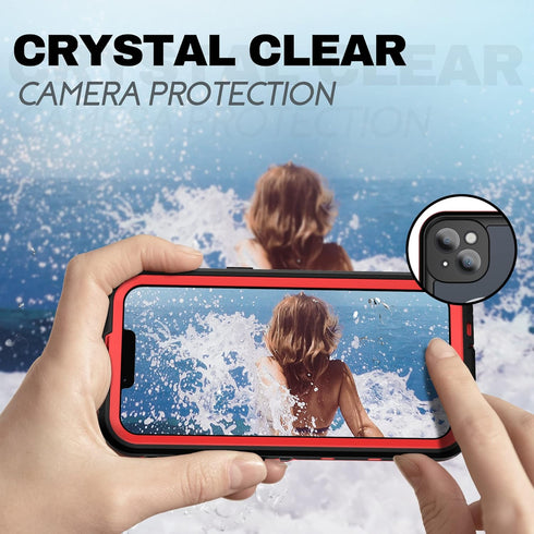 BEASTEK iPhone 14 Plus Waterproof MagSafe Case - TRE Series, Shockproof, Dustproof, IP68, Built-in Screen Protector, Anti-Scratch Magnetic Cover (...