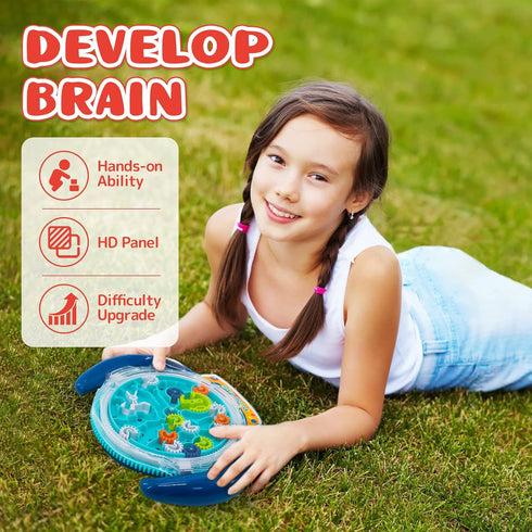 Mind Puzzles for Kids 3-8, 3D Maze Puzzle for Kids, Brain Teasers Gravity Ball Game Maze Ball Puzzle Toy Gifts for Kids Teens Adults, Hard Challen...