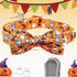 Elegant little tail Dog Collar, Fall Dog Collar Pumpkin Holiday Pet Collar Dog Halloween Dog Bow Collar Pet Durable Adjustable Girl Boy Dog Collar...