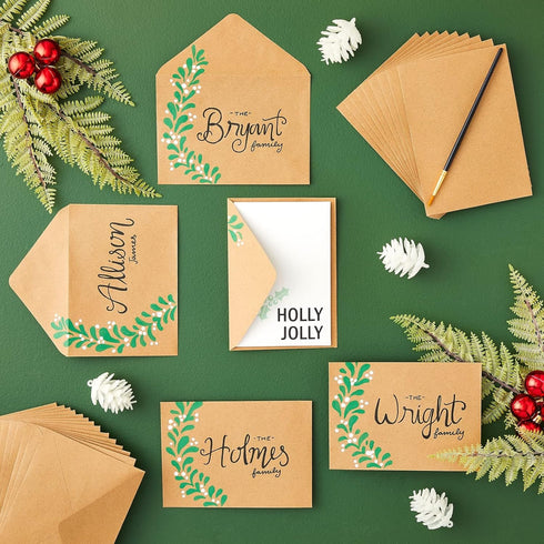 Juvale Kraft Paper Invitation Envelopes 4x6 for Special Occasions, Such As Wedding, Baby Shower, Thank You Cards, Special Occasions - A6 V Flap Br...
