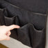 FLYILY Sofa Armrest Organizer Non-Slip Arm Chair Hanging Caddy Remote Control Holder for Magazine, Phone, Books, Glasses(Black,13in)...