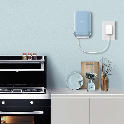 Ouligei Google Nest Audio Speaker Wall Mount/Bracket, in-Built Cable Management System & Easy Installation Speaker Holder Shelf Stand - Elegant & ...