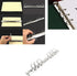 2pcs A5 Notebook 6-Hole Ring Binder Mechanisms 2.5cm Diameter Silver Color Metal Clip Ring Binder DIY Fill Paper Storage Folder Accessories...
