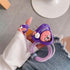 3D Cute Cartoon Charger Protector Case - Compatible for Apple 20W USB-C Power Adapter and Lightning Cable (Purple Patrick)...