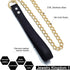 Jewelry Kingdom 1 Dog Chain Leash - Sturdy and Chew-Resistant Tie Out Chain Comfortable Leather Handle Suitable for All Dog Breeds Outside Hold Ch...