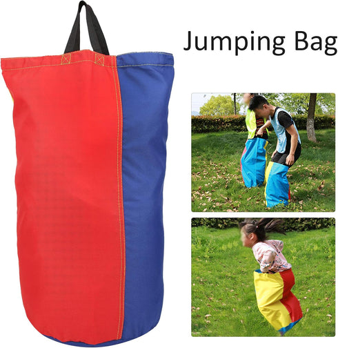 Sack Race Bag, Foldable Kids Portable Outdoor Jumping Sacks, Thickened Oxford Cloth for Children Game Balance Training...