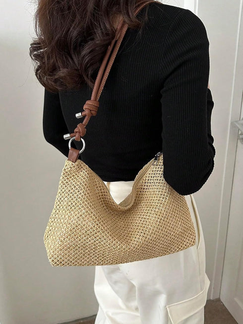 Verdusa Women's Straw Hobo Shoulder Bags Woven Tote Handbag Summer Crochet Purse...