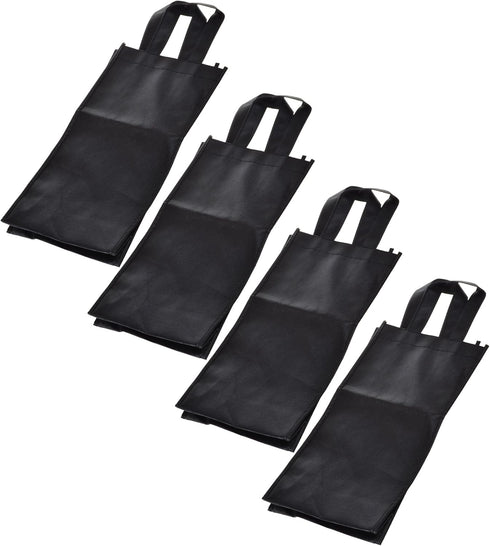 Cosmos ® 4 Pack Non-Woven 2-Bottle Wine Tote Bag Holder, Reusable Gift Bag...