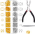 Jump Rings for Jewelry Making Kit, 1200 pcs Open Jump Rings Jewelry Repair Kit for Necklace Bracelet, Lobster Clasps and Closures Repair Supplies ...