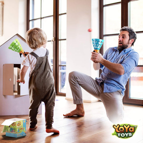 YoYa Toys Pop and Catch Ball Game - Sports & Outdoor Play Toys, Kids Ages 8-12 - Exciting Yard Activities - Perfect for Camping, Beach, Backyard P...