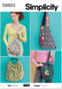 Simplicity Bags in Four Styles Sewing Pattern Kit by Elaine Heigl, Design Code S9803, One Size, Multicolor...