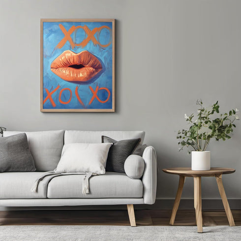 Posterizer 1 pcs-xoxo cute flirty poster-Valentine's day inspired art -1-Romantic Art-Holiday Poster Collection-Gift for Couples boyfriend girlfri...