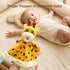 TUMAMA Baby Security Blanket Lovey,Soft Fleece Velvet Minky Dot Blanket with Stuffed Animal&Teething Rings,Newborn Essentials for Babies Girls Boy...