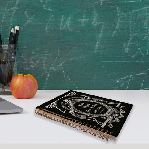 The Undead Arise Gothic Macabre Art Spiral Notebook Journal 5.5×8.3 Inch,Goth Gothic Mystical Lined Hardcover Spiral Notebook for Work Notes Journ...