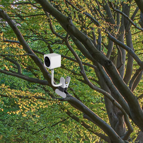 Gooseneck Clip Wall Mount for Wyze Cam OG and More Cameras with 1/4" Threaded Hole...