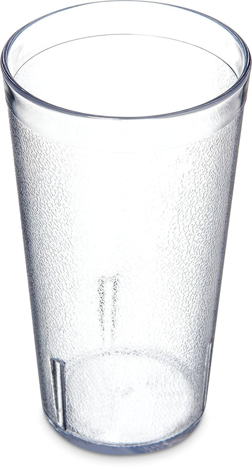Carlisle FoodService Products 52168107 Stackable ShatterResistant Plastic Tumbler, 16 oz., Clear (Pack of 6)...
