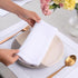 D'Moksha Homes White Linen Napkins Set of 4 - Classic Hemstitch 100% Pure Linen Hemstitch Dinner Napkins 20 x 20 Inch for Summer, Fall and Hallowe...
