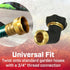 Chapin 6-9475: Gooseneck Hose Coupling for Lawn & Garden Sprinklers, Zinc and Brass, Threaded Connection, Rubber Washer, Black...
