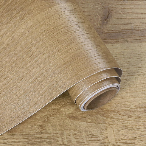 Light Wood Wallpaper Peel and Stick Wood Grain Contact Paper for Countertops Shelf Drawer Waterproof Vinyl Wrap Self Adhesive Wood Look Wall Cover...