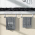 Stainless Steel Over Door Towel Rack Bar Holders for Universal Fit on Over Cabinet Cupboard Doors 2 Pack (Sliver)...