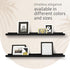 Kiera Grace Floating Shelves for Wall, Engineered Wood Picture Frame Wall Shelves, Easy to Assemble Display Shelves, Ideal for Home Decor, Pack of...