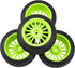 80mm/3.14" Rubber Tires & Plastic Wheel Rims 2.2 Inch 12mm Hex Hub Compatible with 1/10 HPI WR8 Off-Road Rally 1/14 WLtoys 124019 144001 1/16 Redc...