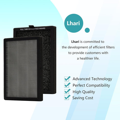 KF250 1200e Air Purifier Replacement True HEPA Filter, Compatible with Kenmore 1200e Series Air Purifier PM2010, 2-Pack...