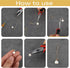 Eye Pins for Jewelry Making, 600 Pieces Jewelry Making Supplies for Adults Straight Pins Stainless Steel Eye Pins Flat Head Pins Kit Jewelry Findi...