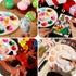 FANDAMEI 20 PCS Round Plastic Paint Tray Palettes, Paint Trays for Kids, Paint Palette Tray, Paint Palettes Paint Pallets with 10 Wells for Adults...
