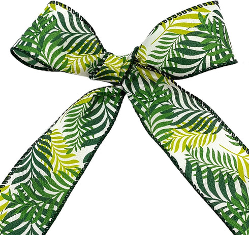Morex Ribbon Wired Tropical Paradise Ribbon, 1-1/2 inches by 10 yards, Fern Green, 7565.40/10-607...
