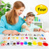 PENGFULL Felt Learning Numbers,44 Felt Board Pieces for Felt Flannel Board,Math Addition and Subtraction Colors Learning for Kindergarten,Preschoo...