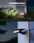 SUPERDANNY Solar Spot Lights Outdoor, Warm/White Light 4 Modes Bright Outside Solar Lights, IP65 Waterproof Landscape Spotlights for Yard, Garden,...