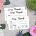 50 Request a Recipe Card for Bridal Shower - Invitation Insert for Bridal Wedding Baby Shower, Size 3.5" x 2" inches....