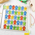 POPLAY Wooden Magnetic Fishing Game, Alphabet Fish Catching Counting Games Montessori Fine Motor Skills Toy with Letters and Numbers for Early Lea...