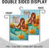 Hello Fall Lake Mermaid Home Decorative Garden Flag, Autumn Lakehouse Pumpkin Yard Lawn Outside Decor, Seasonal Outdoor Small Burlap Decoration Do...