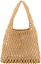 Ayliss Women Mini Clutch Handbag Tote Cotton Crochet Bucket Top-handle Drawstring Beach Woven Fishing Net Pouch Purse...
