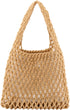Ayliss Women Mini Clutch Handbag Tote Cotton Crochet Bucket Top-handle Drawstring Beach Woven Fishing Net Pouch Purse...