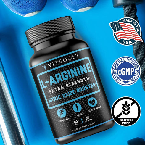 Extra Strength L Arginine Capsule 1500mg - Nitric Oxide Supplements for Stamina, Muscle, Vascularity & Energy - Powerful NO Booster with L-Arginin...