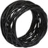 Handmade Round Mesh Black Napkin Rings Holder for Dinning Table Parties Everyday, Set of 6...