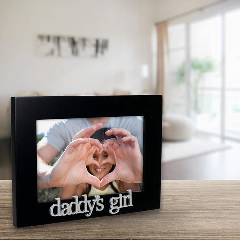 Malden International Designs 4305-46 Daddy's Girl Expressions Picture Frame, 4x6, Black...