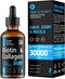 Liquid Collagen & Biotin Supplement for Hair Growth - Biotin 10000mcg Collagen 20000mcg Drops - Biotin and Collagen Vitamins for Skin Hair and Nai...